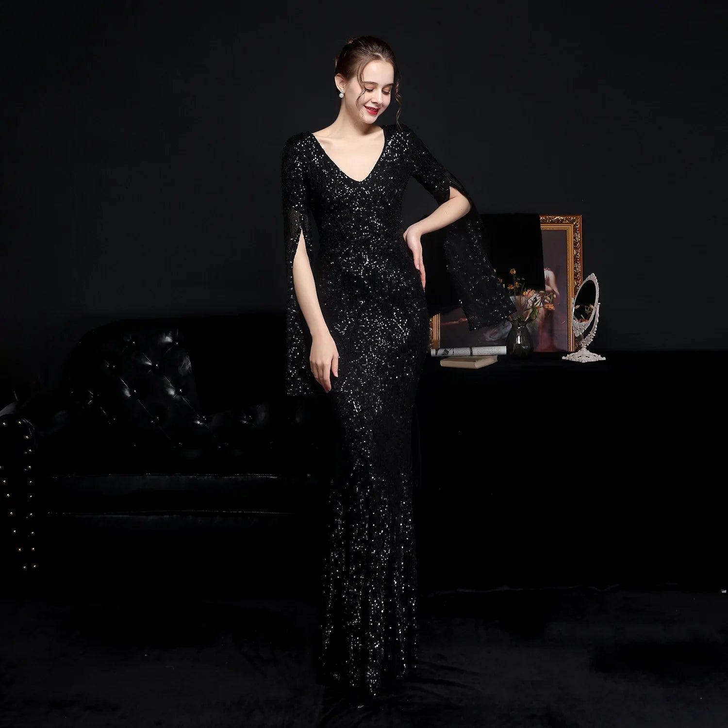 Aurora Sequin Mermaid Evening Gown