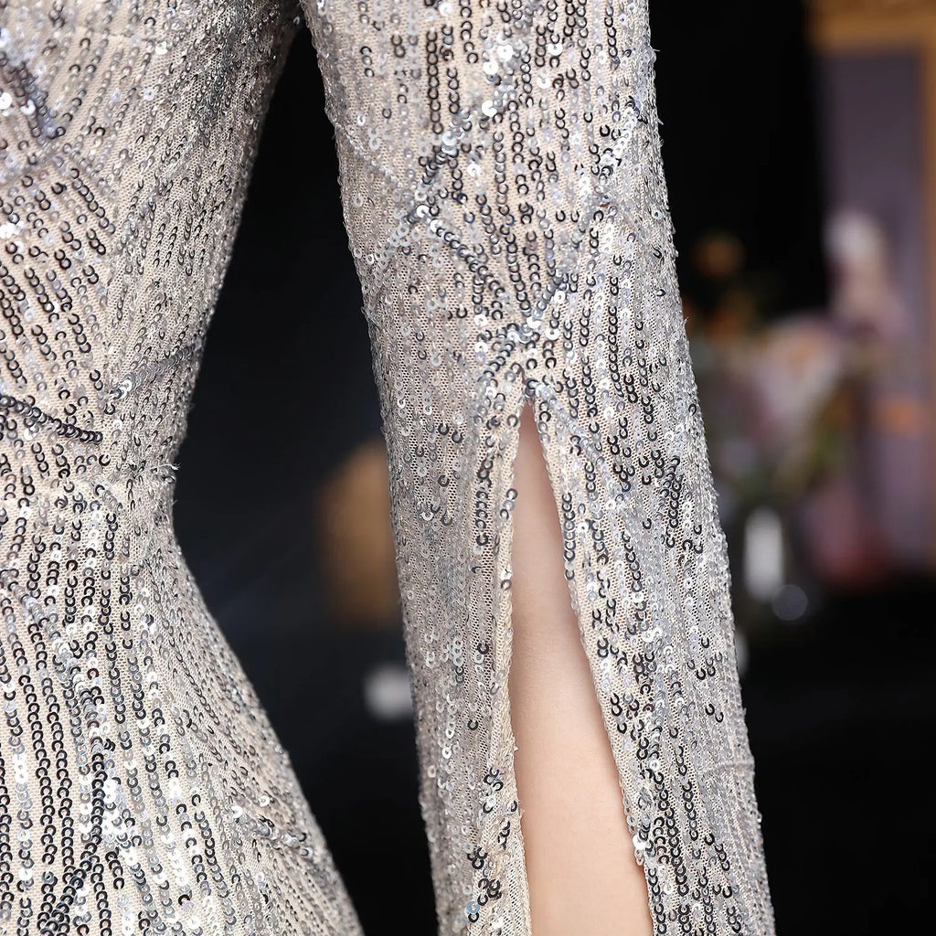 Aurora Sequin Mermaid Evening Gown