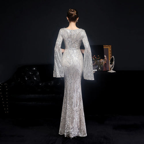 Aurora Sequin Mermaid Evening Gown