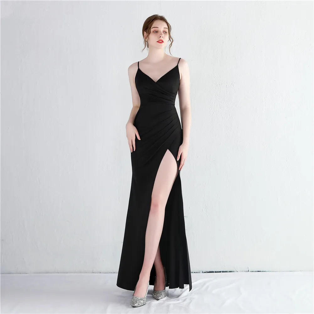 Scarlett Ruby Satin Evening Gown