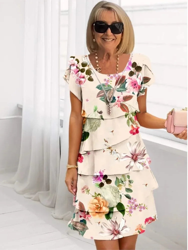 Sophia Floral Midi Dress