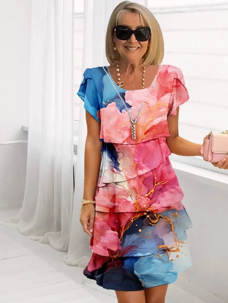 Sophia Floral Midi Dress
