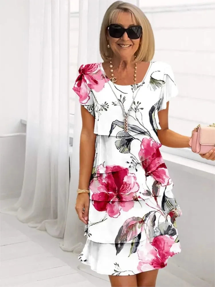 Sophia Floral Midi Dress