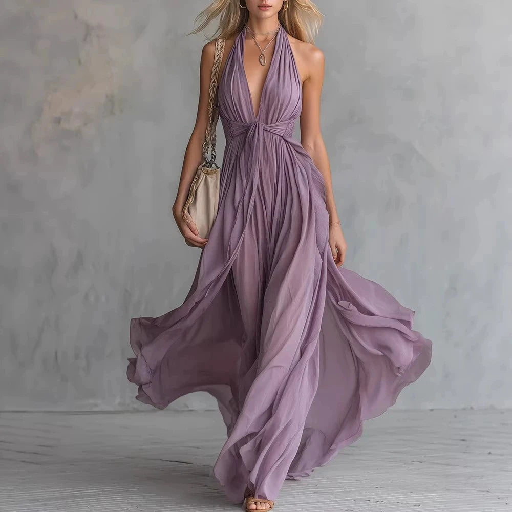Aurora Chiffon Maxi Dress