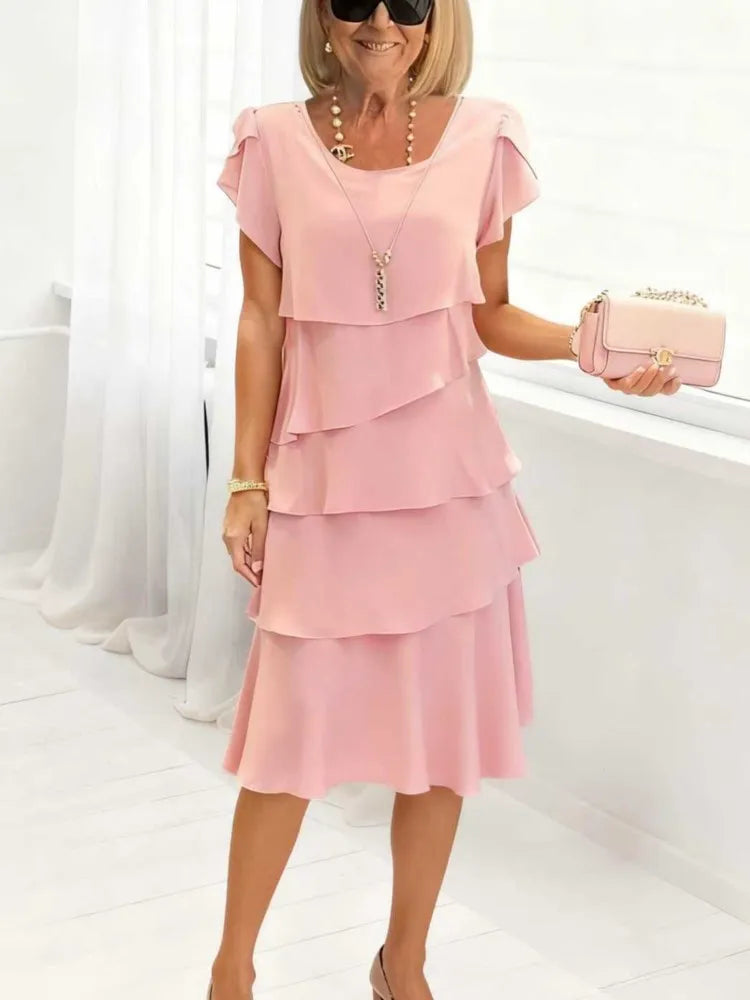 Scarlett Ruffle Midi Dress