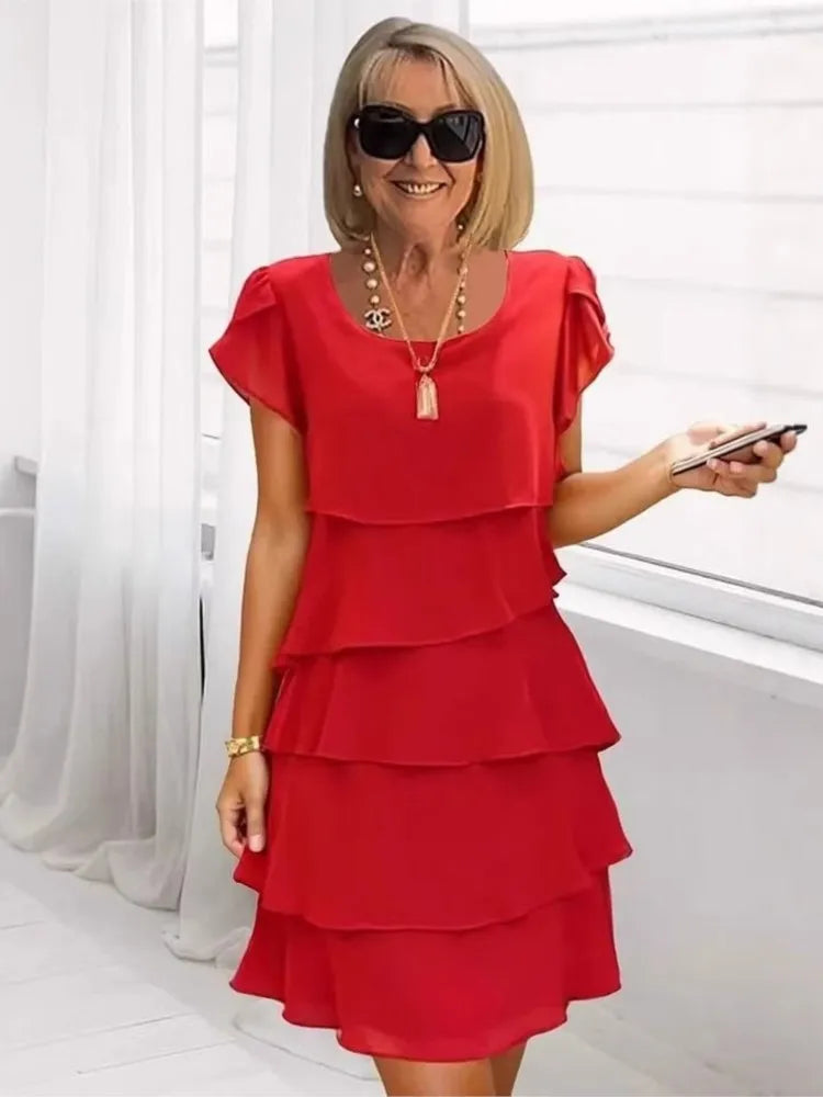 Scarlett Ruffle Midi Dress