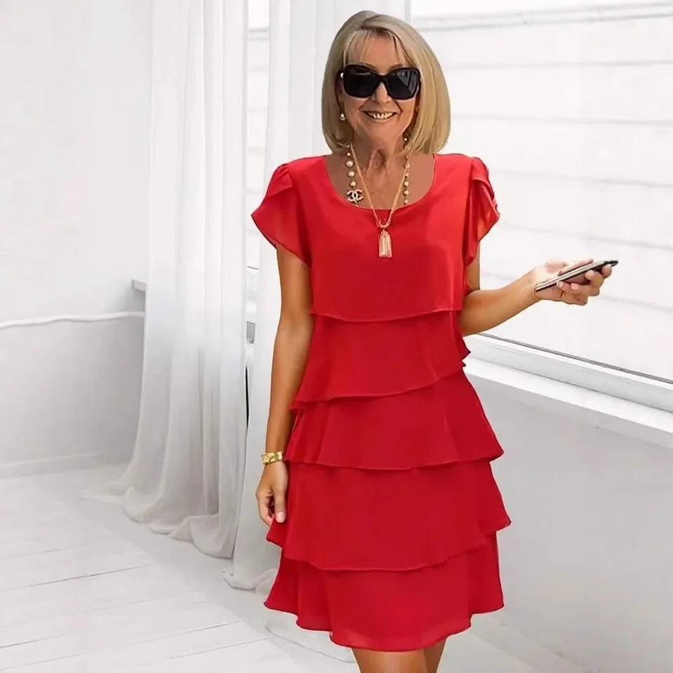 Scarlett Ruffle Midi Dress