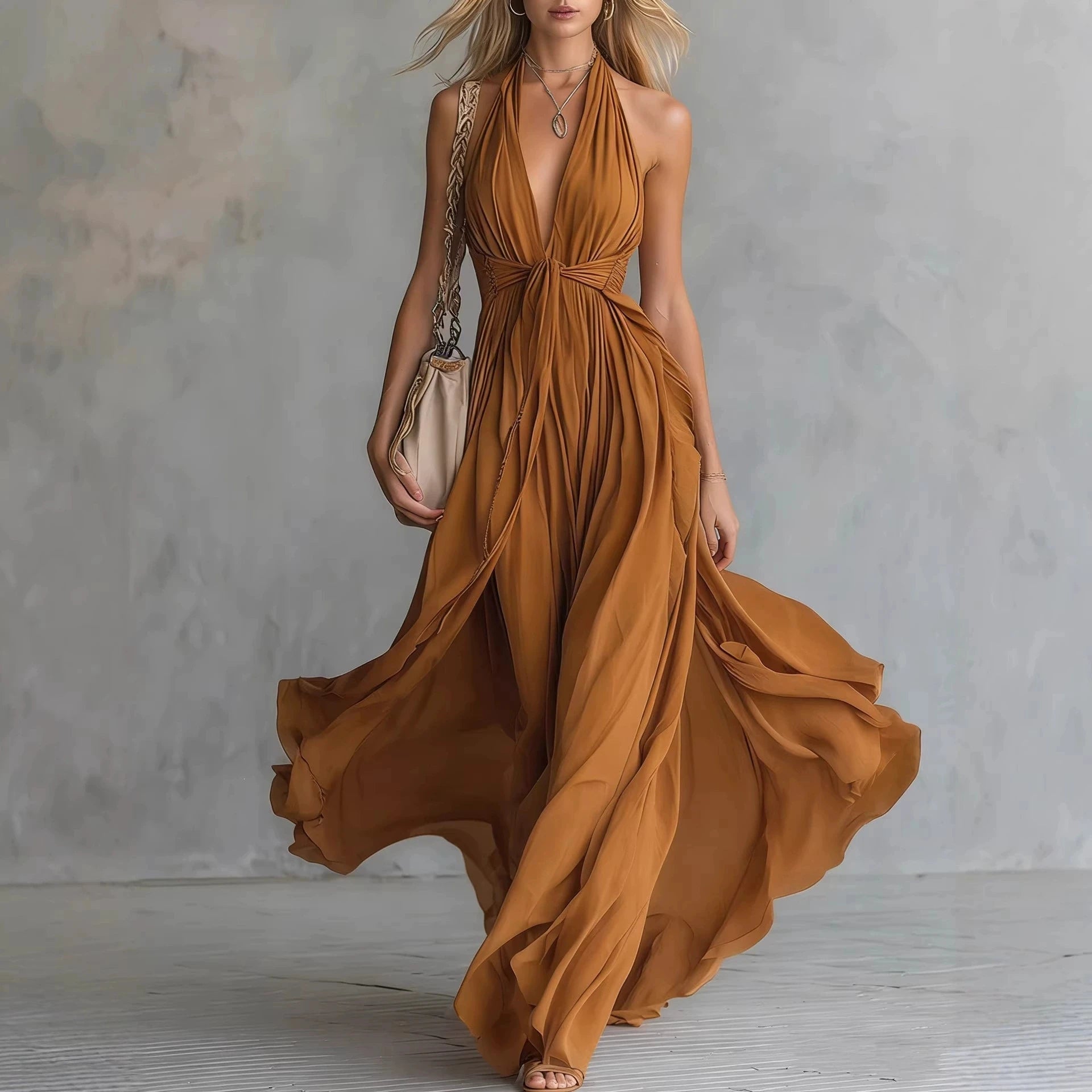 Aurora Chiffon Maxi Dress