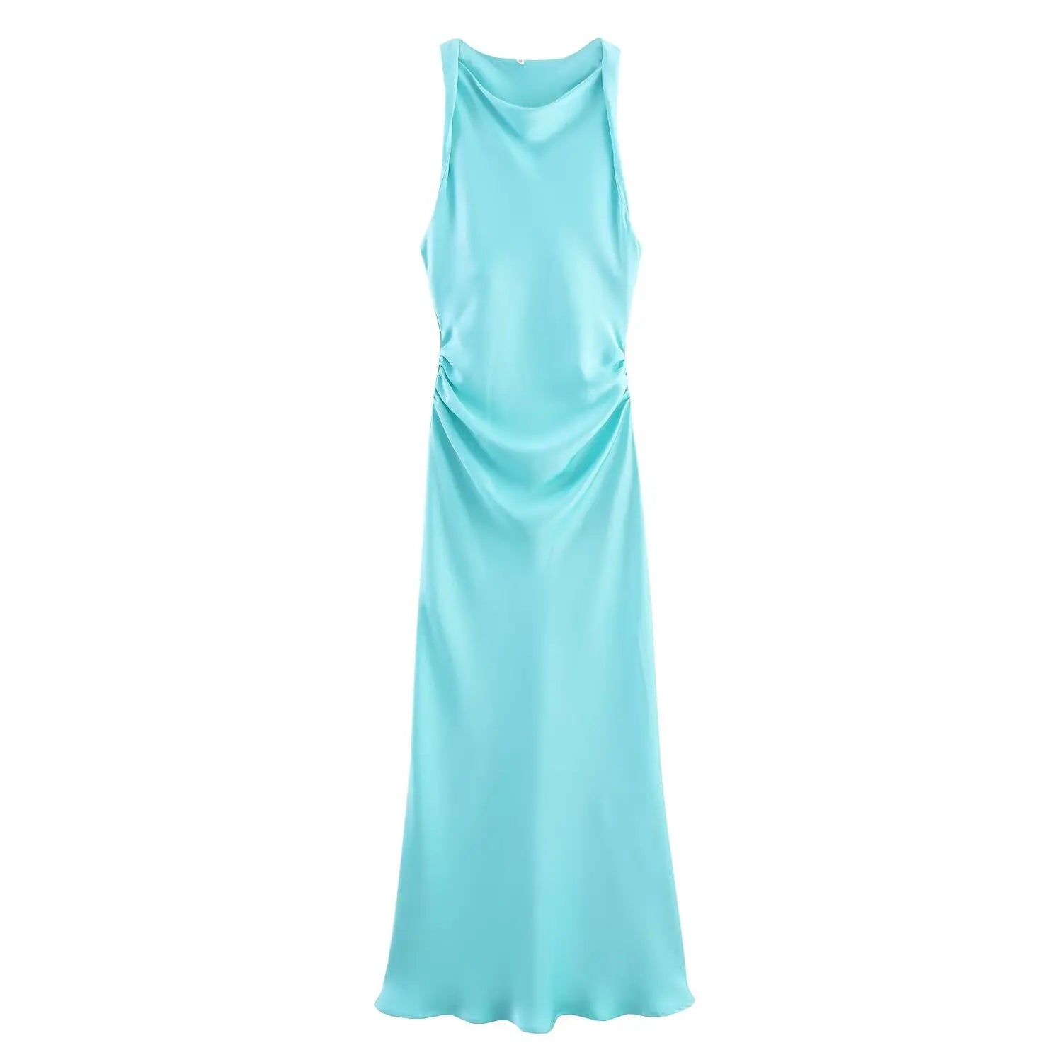 Isabella Satin Midi Dress
