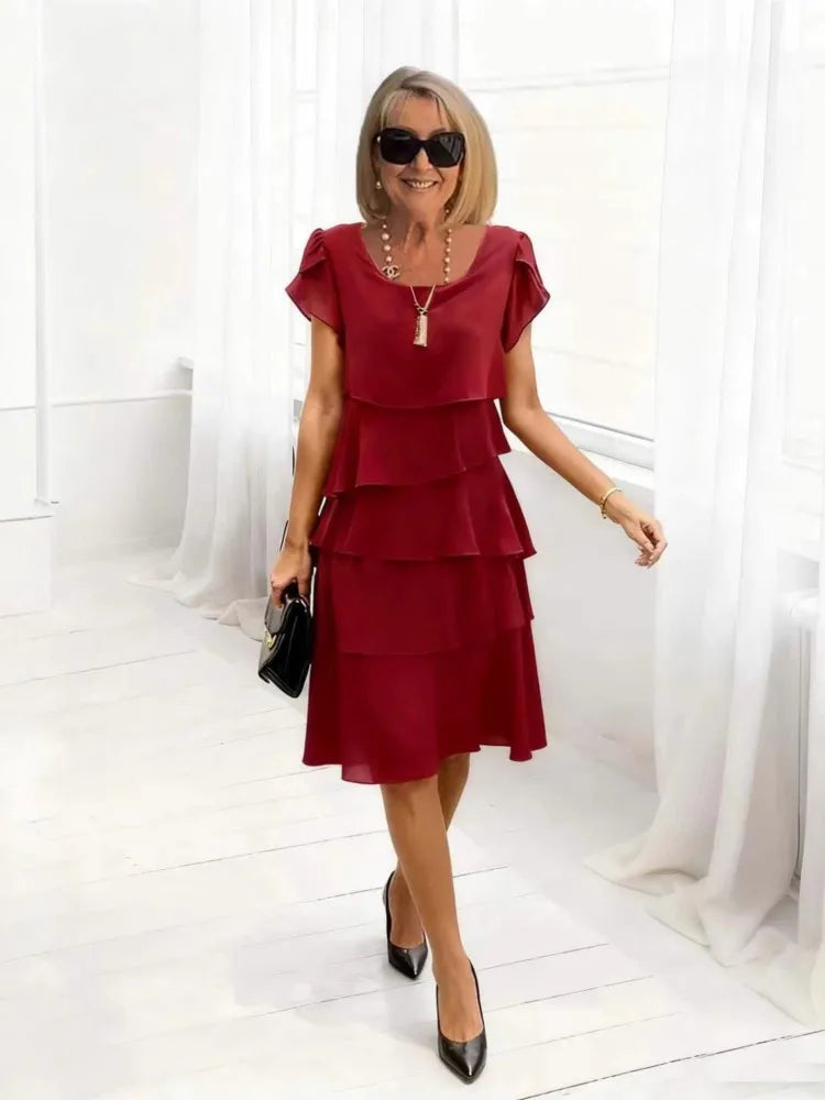 Scarlett Ruffle Midi Dress