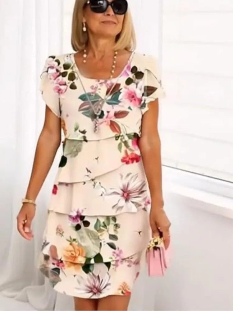 Sophia Floral Midi Dress