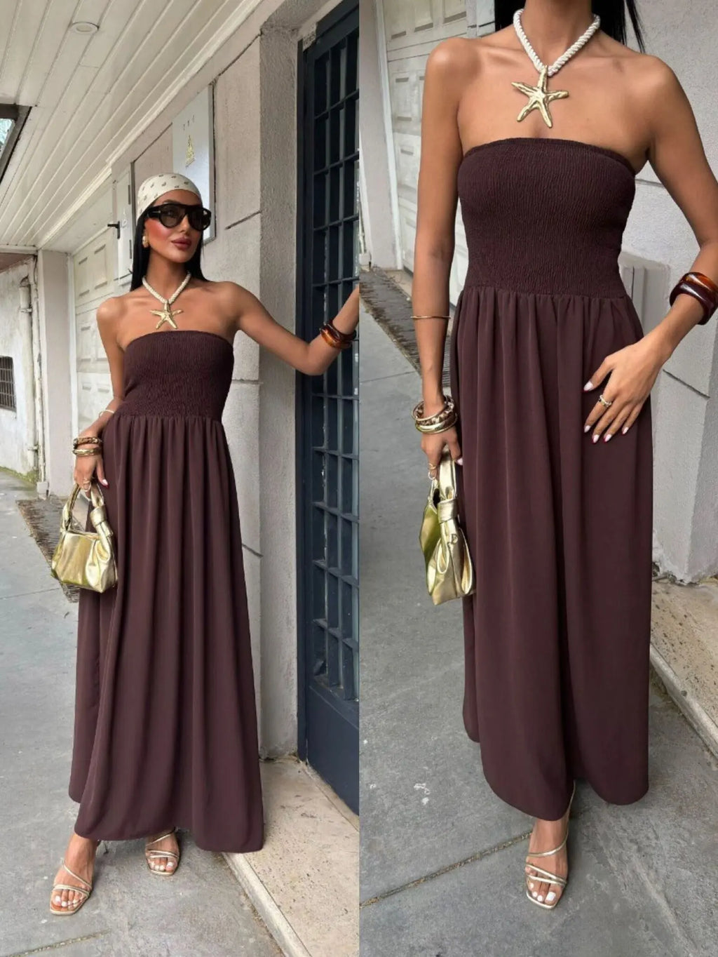 Sienna Off-Shoulder Maxi Dress