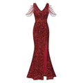 Sophia Silver Sequin Mermaid Gown