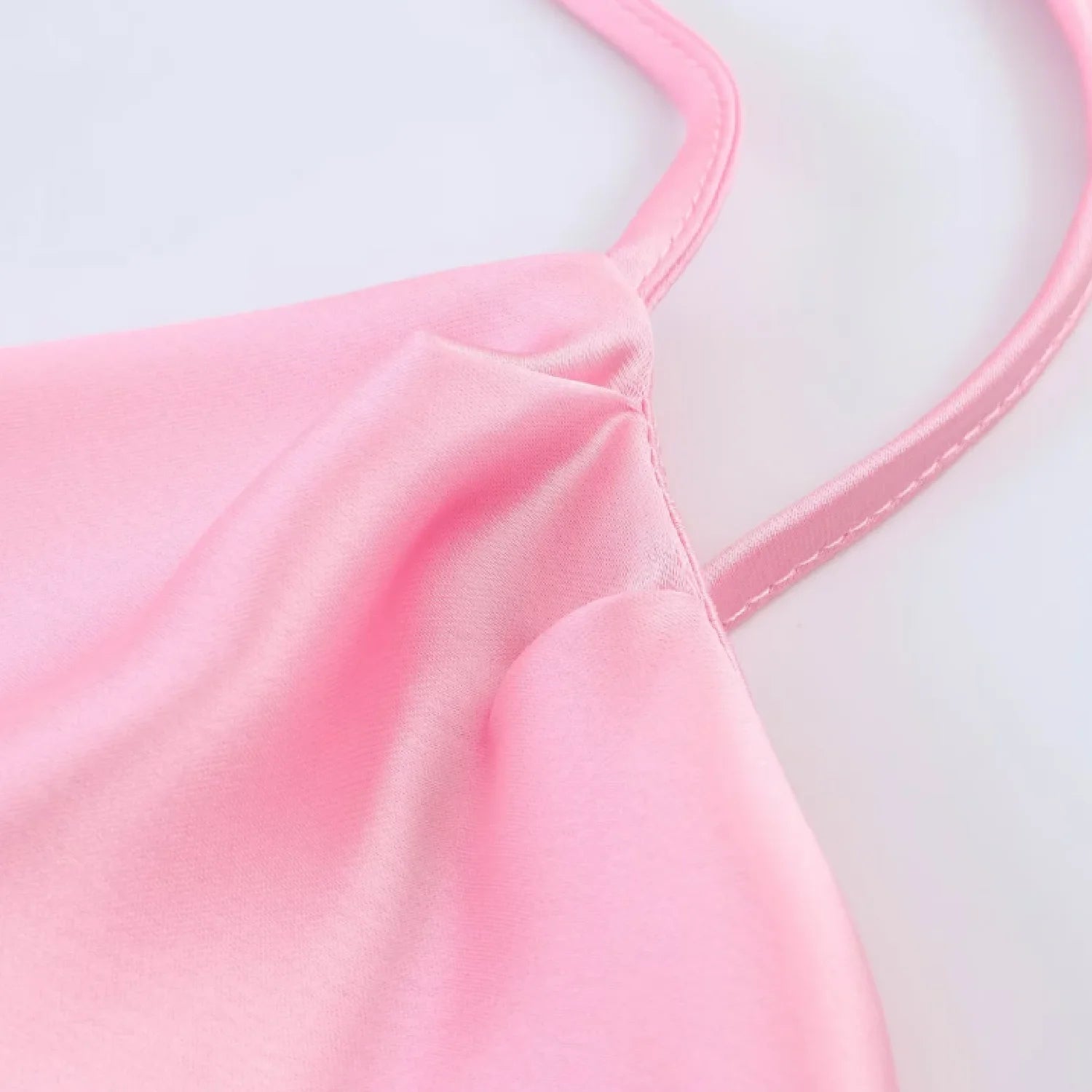 Amelia Blush Satin Midi Dress