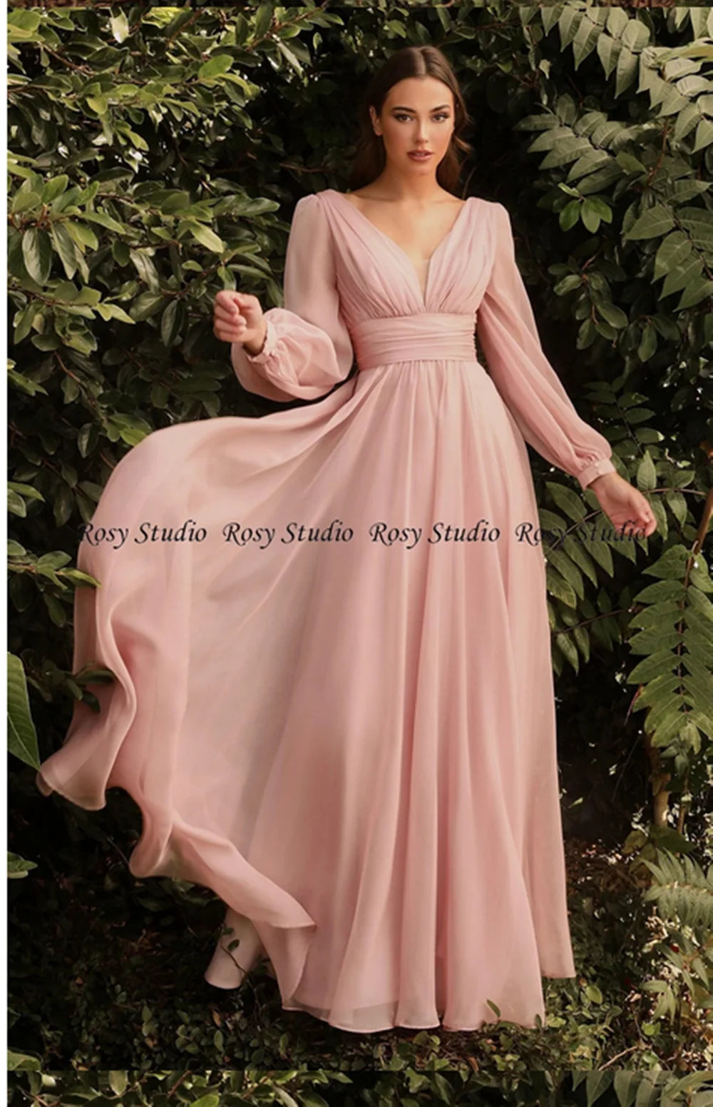 Evelyn Royal Blue Chiffon Gown