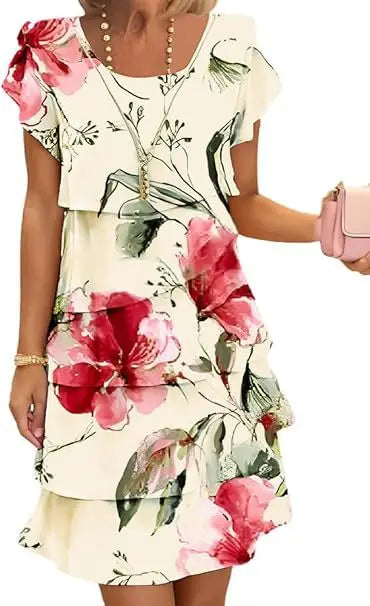 Sophia Floral Midi Dress