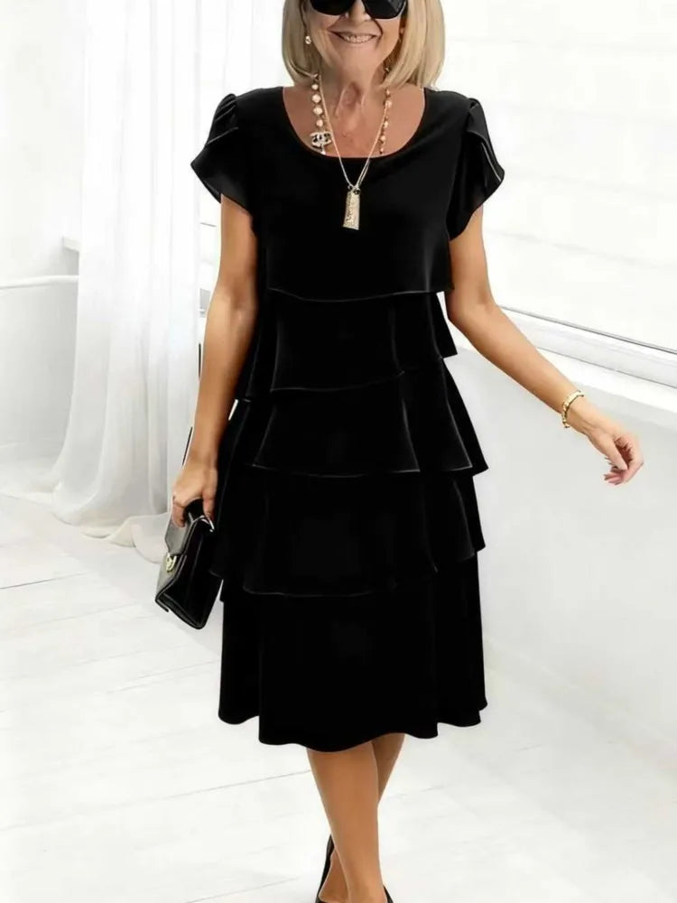 Scarlett Ruffle Midi Dress